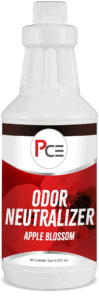 A white bottle labeled 20% HCL Toilet Bowl Cleaner with a red and white design and the PCE logo on the front. The bottle contains 32 fluid ounces.